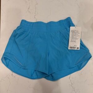 Hotty Hot HR Short, 4”, Kayak Blue-Size 6- NWT